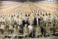 A happy family at Terracotta Warrior