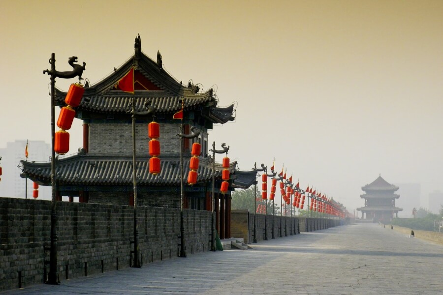 Ancient City Wall of Xi'an with china local tour operators