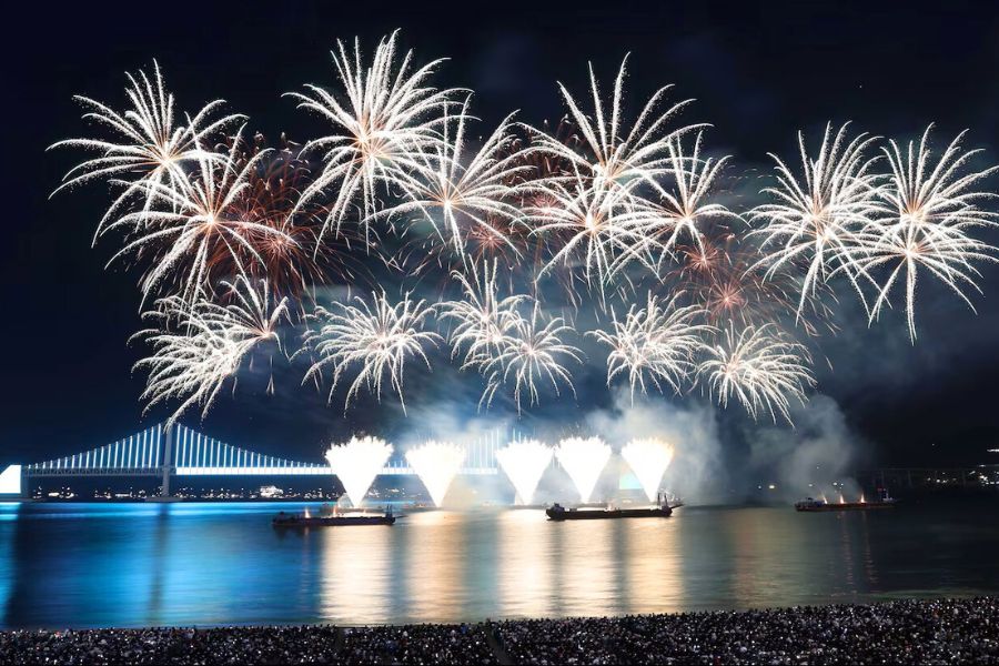 Busan Fireworks and Beach Festivals in South Korea