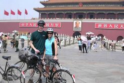 Cycling around Tiananmen Square