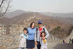 Family visit Mutianyu of Great Wall