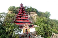 Majestic view of Shibaozhai Pagoda