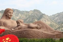 Yellow River Mother Statue in Lanzhou, China