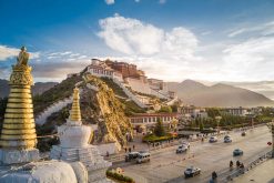 enjoy panoranic view of Lhasa City in China classic tour