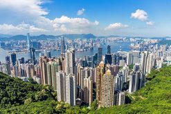 panoramic view of Hong Kong