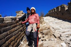 trekking along the Great Wall