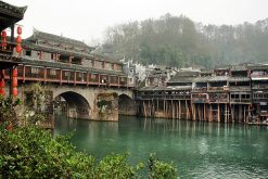visitors of China Local Tour enjoy stunning view of Fenghuang Old town